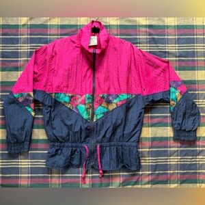 Vintage 1994 Westside Connection Colourful Nylon Windbreaker Jacket